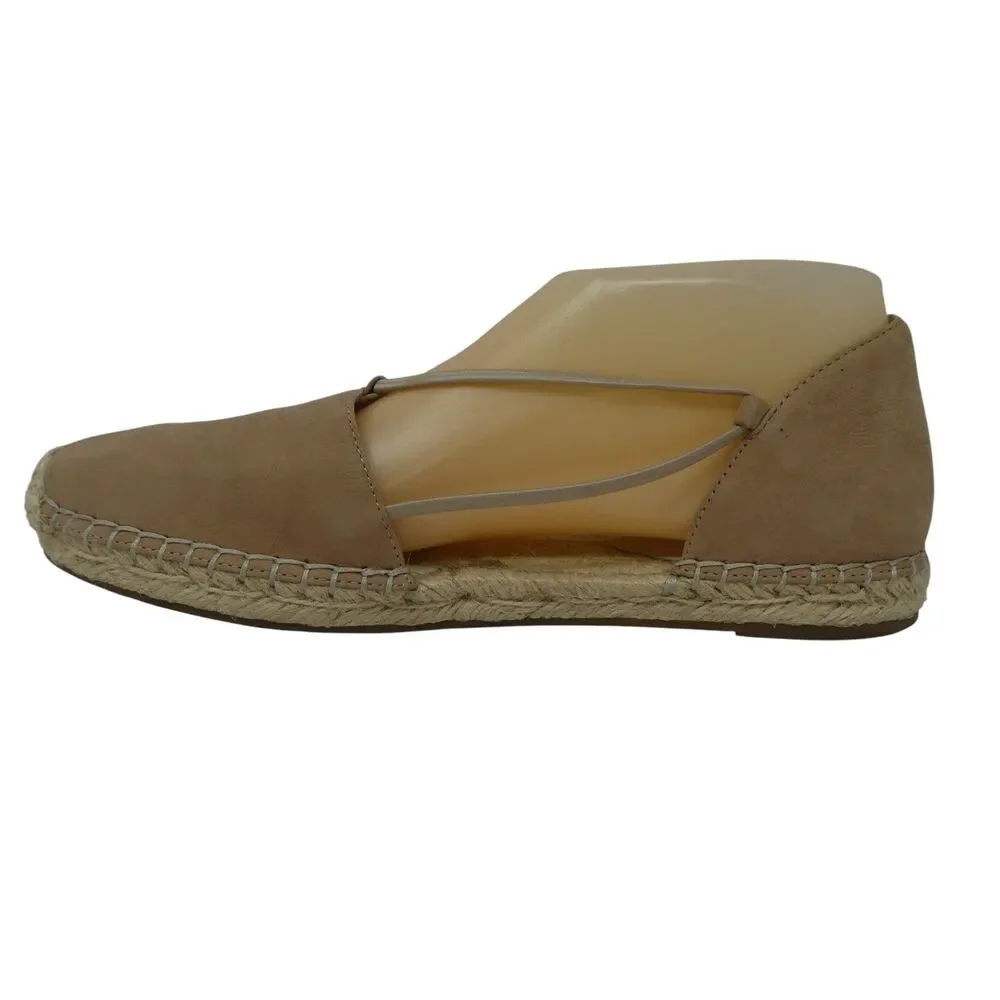 Eileen Fisher Lee Tan Suede Espadrille Flats Sandals